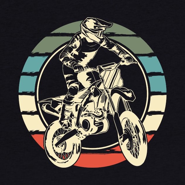 Motocross Dirt Bike Biker Vintage by KAWAIITEE